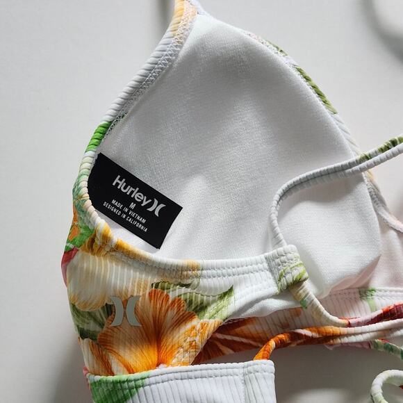 Hurley Malia Adjustable Bikini Top Size Medium and Moderate Bottom Size Large - Picture 8 of 9
